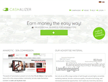 Tablet Screenshot of cashalizer.com